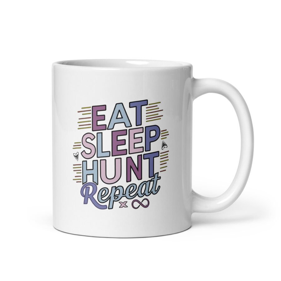 Eat Sleep Hunt Repeat White mug - Image 2